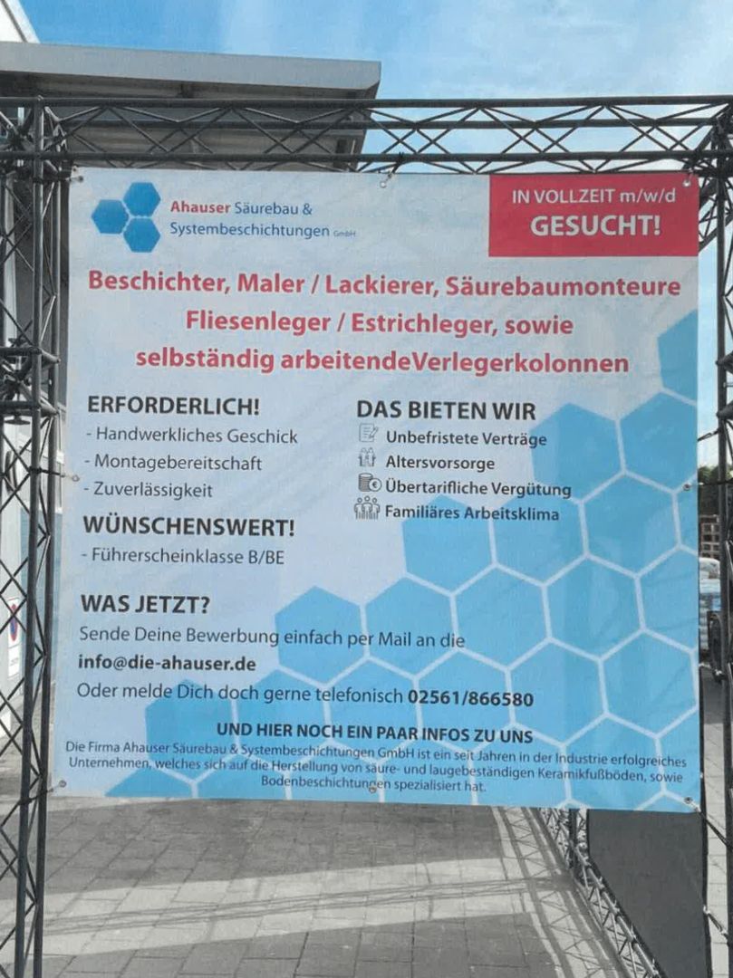 Bild einer Stellenanzeige